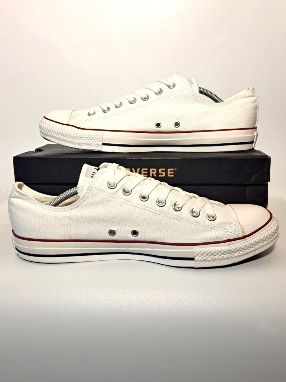 Converse Men's Size 12 CHUCK TAYLOR ALL STAR OX Optical WHITE X7652 NIB